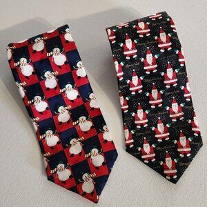 Two Hoilday Men's Ties for One Price